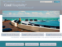 Tablet Screenshot of coralhospitality.com